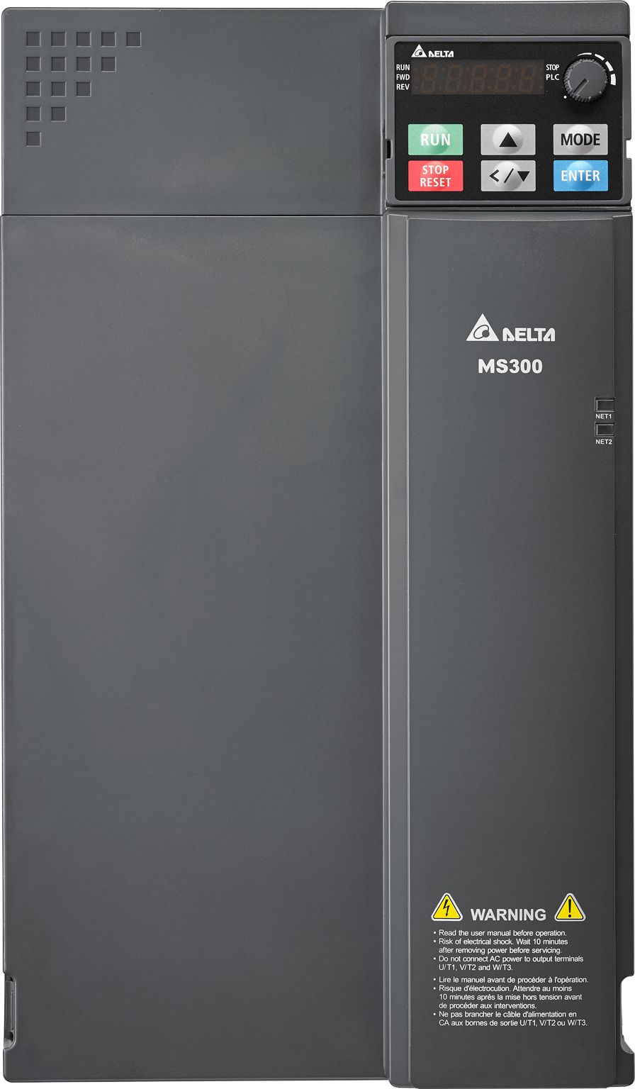 Delta Electronics Inverter Drive, 18 kW, 3 Phase, VFD-MS Series 528V 38 A