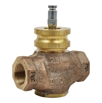 Schneider Electric Bronze Globe Valve VG210R-20B, Rp 399.9 kPa