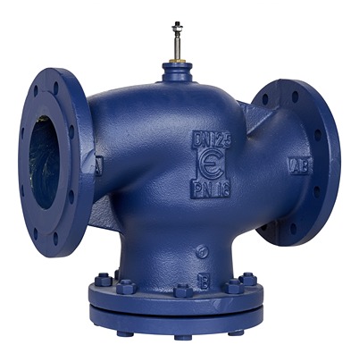 Schneider Electric Cast Iron Globe Valve VG221F-125C, Flange 199.9 kPa