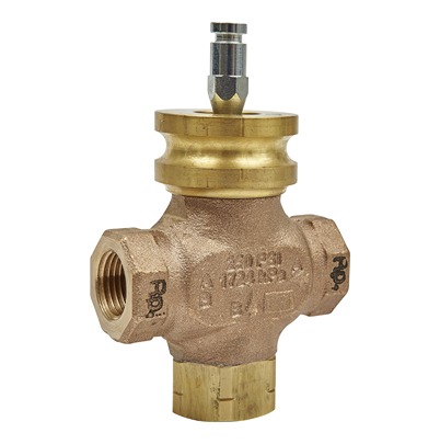 Schneider Electric Bronze Globe Valve VG310R-15B08, Rp 399.9 kPa