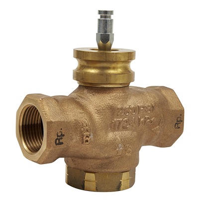 Schneider Electric Bronze Globe Valve VG310R-25B, Rp 399.9 kPa
