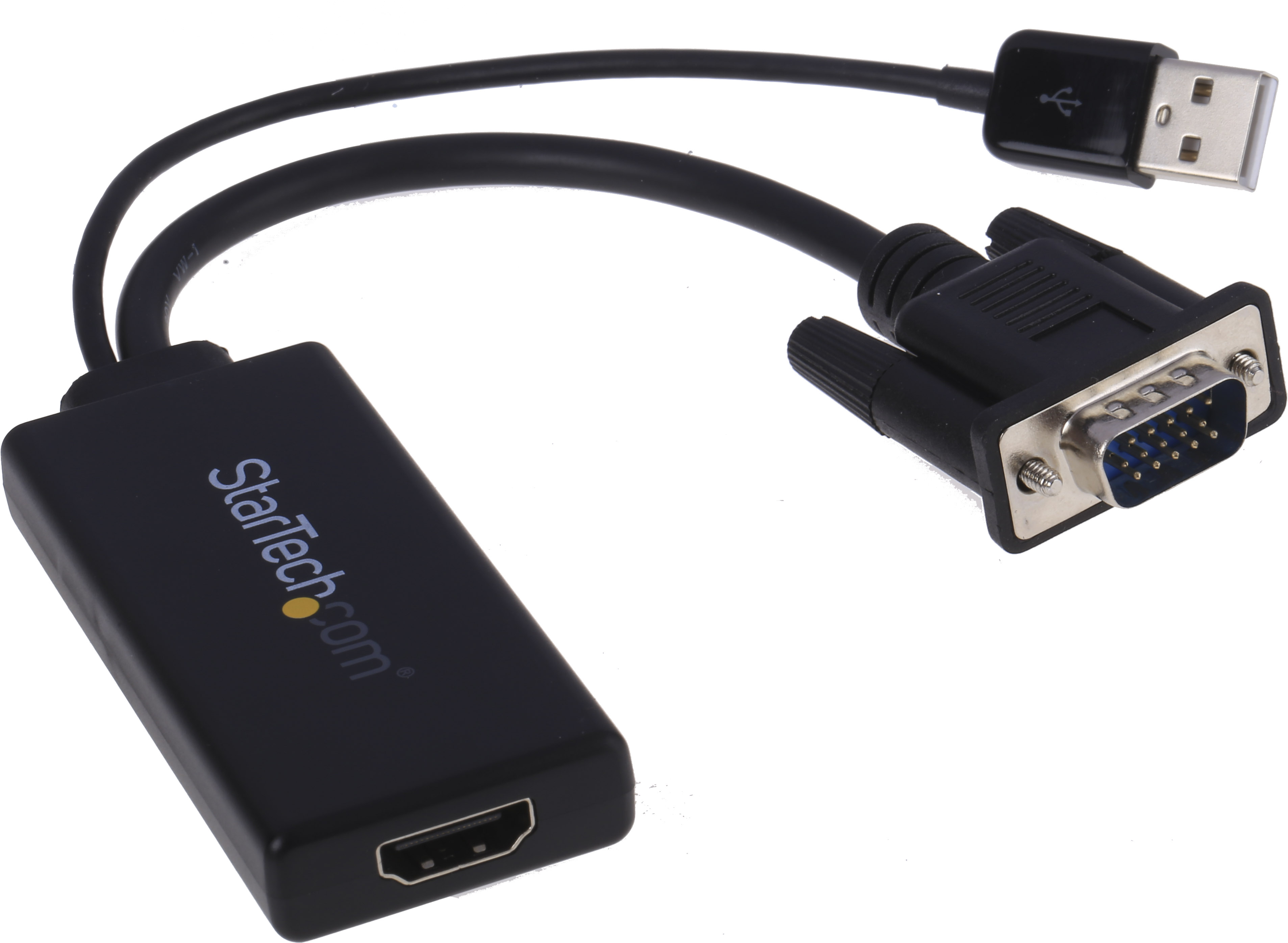 StarTech.com  1 port VGA to HDMI  Video Converter 260 mm Length 1920 x 1080 pixel Maximum Resolution