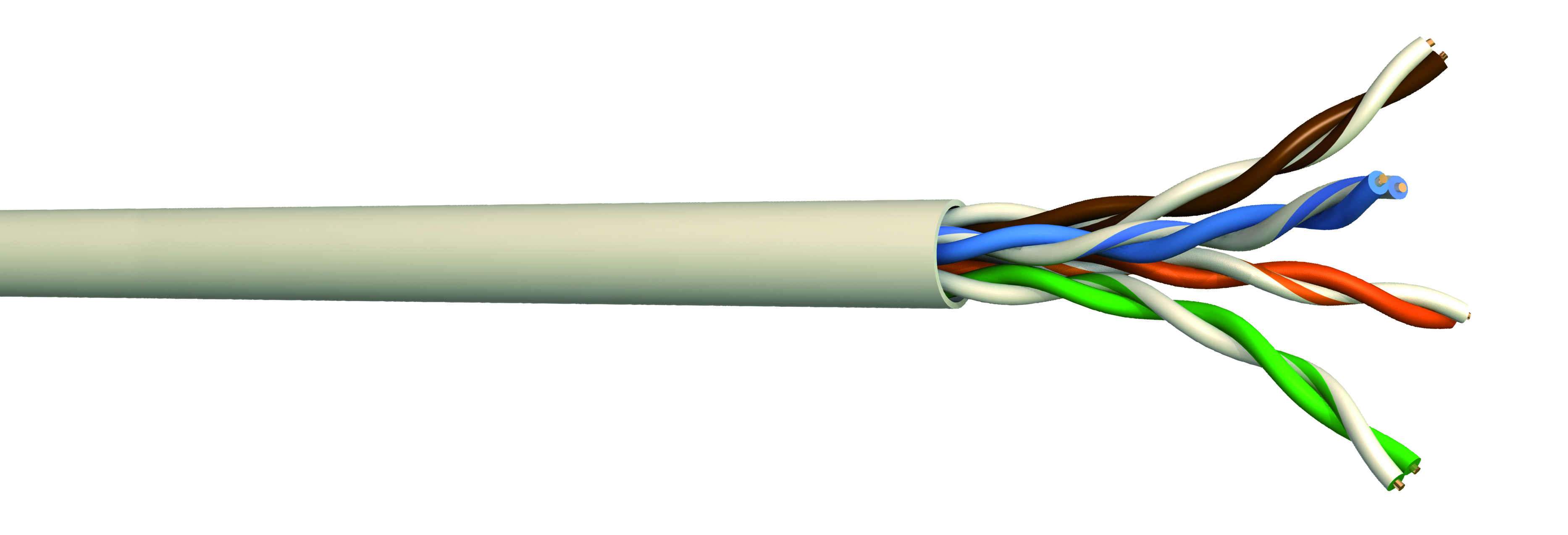 CAE Multimedia Connect MMC, 305 m Cat5e Ethernet Cable, Grey Low Smoke Zero Halogen Sheath Unscreened, Unshielded