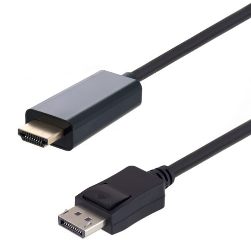L-Com Male DisplayPort to Male, Low Smoke Zero Halogen DisplayPort Cable, 2 m
