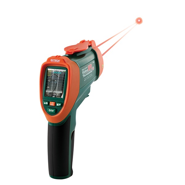 Extech VIR50 Infrared Thermometer, -58 °F Min, 2200 °C Max, ±1 % Accuracy, °C, F, Fahrenheit Measurements