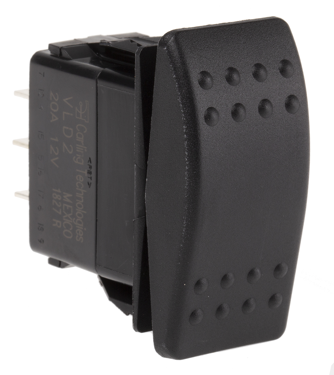 Carling Technologies DPDT, On-Off-On On-Off-On Rocker Switch Panel
