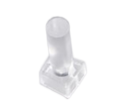 VLP-400-R Bivar Surface 1-Way Straight Rigid LED Light Pipe Clear, 3 mm