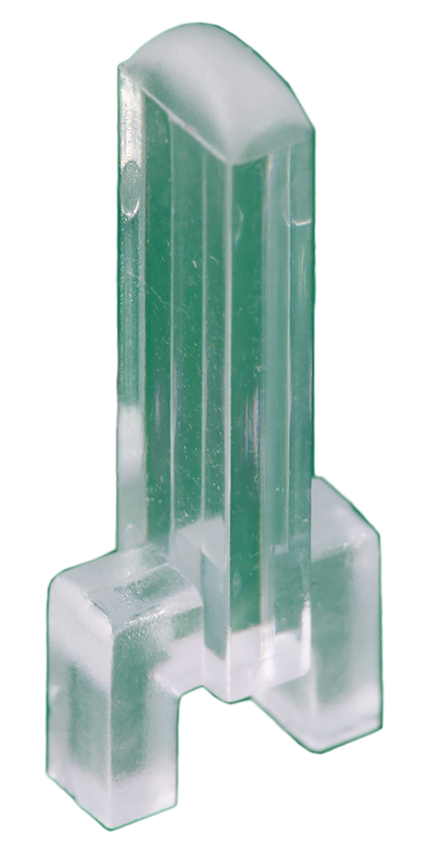 VLPR-24-1028-2 Bivar Surface 1-Way Straight Rigid LED Light Pipe Clear, 2 mm