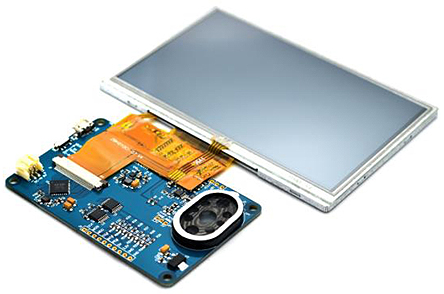 Bridgetek VM810C50A-D FT810 EVE Credit Card 5 in LCD Development Module for FT810