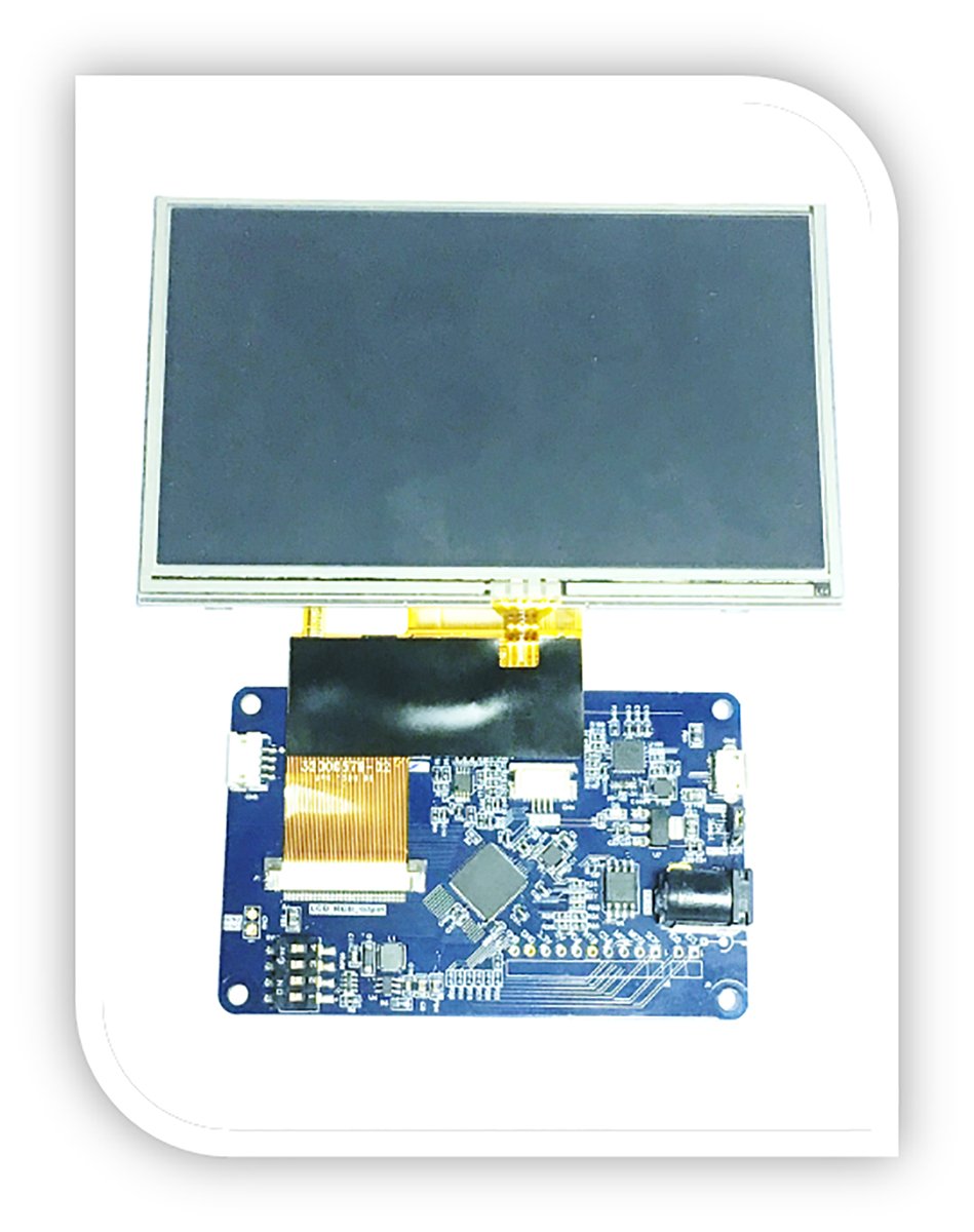 Bridgetek VM816C50A-D EVE Credit Card Board 5 in LCD Development Module With SPI for BT816 Embedded Video Engine