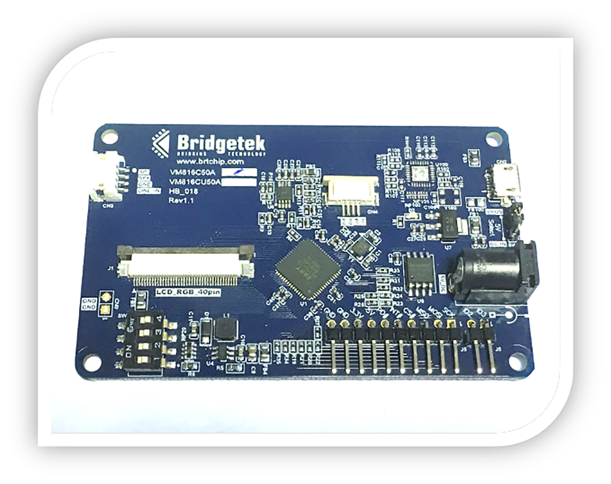 Bridgetek VM816C50A-N EVE Credit Card Board (no display) 5.0 in LCD Development Module With SPI for BT816 EVE