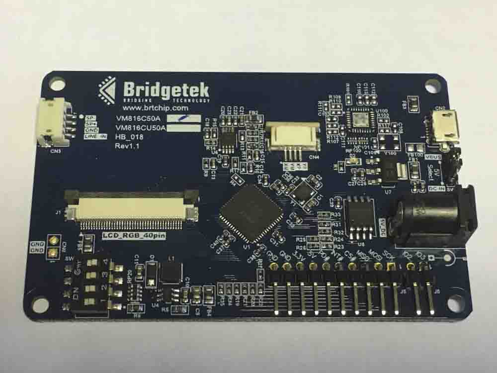 vm816cu50a-d Bridgetek VM816CU50A-D EVE Credit Card Board 5 in LCD Development Module With USB for BT816 Embedded Video Engine