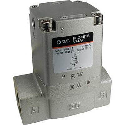 SMC Aluminium Alloy Threaded, Rc Threaded Pneumatic Control Valve