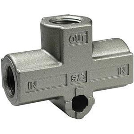 SMC VR Series, Pneumatic Shuttle Valve 1058 L/min 10 bar Max Operating Pressure