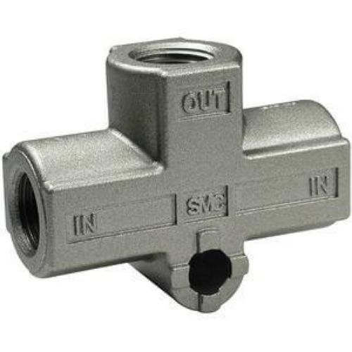 SMC Pneumatic Shuttle Valve OR Logic Function 10 bar Max Operating Pressure