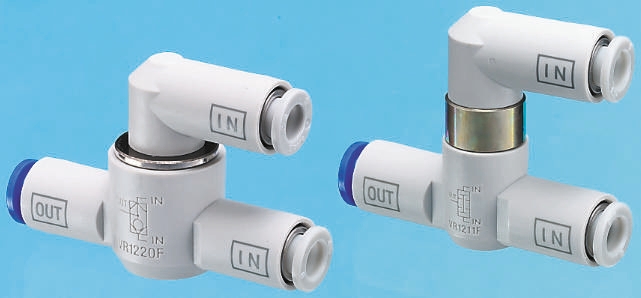 SMC VR12 Series, Pneumatic Shuttle Valve 480L/min Shuttle (OR), AND Logic Function 1 Mpa Max Operating Pressure