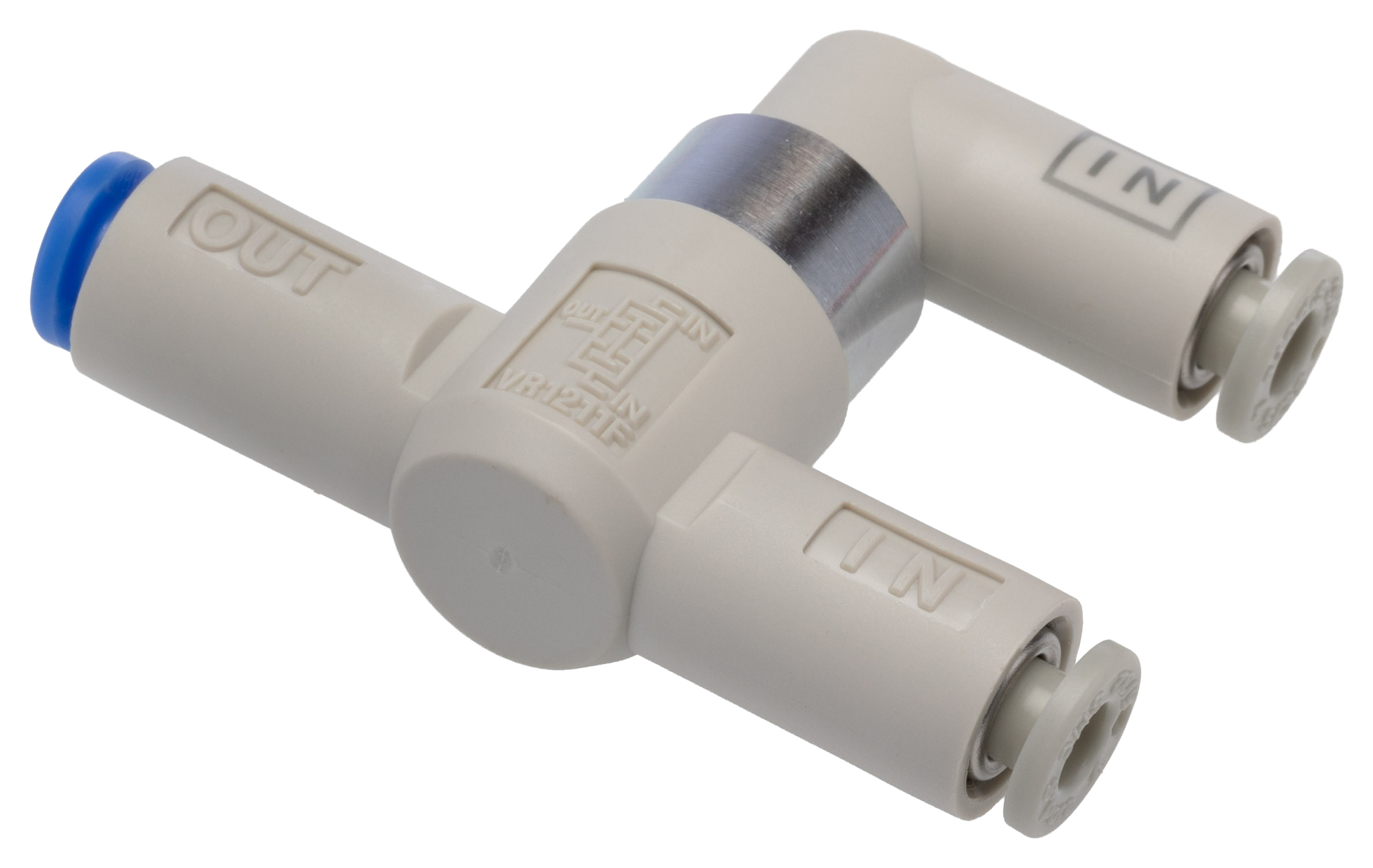 vr1211f-04 SMC VM Series, Pneumatic Shuttle Valve 120 L/min AND Logic Function 1 Mpa Max Operating Pressure