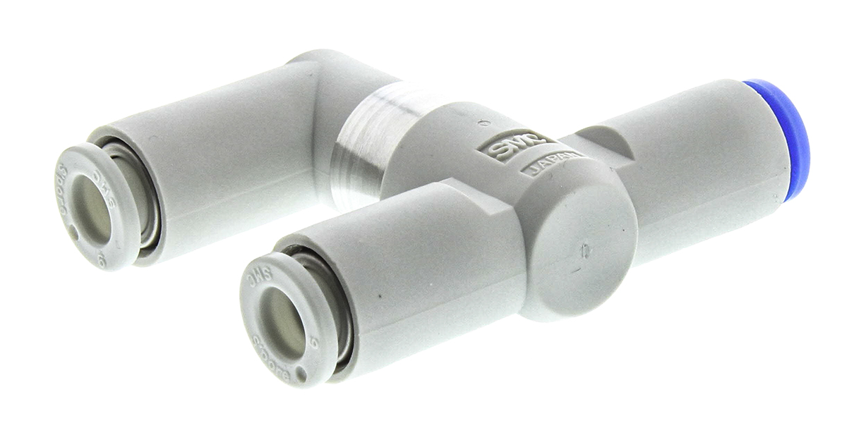 SMC VR12F Series, Pneumatic Shuttle Valve 150 L/min AND Logic Function 1 Mpa Max Operating Pressure