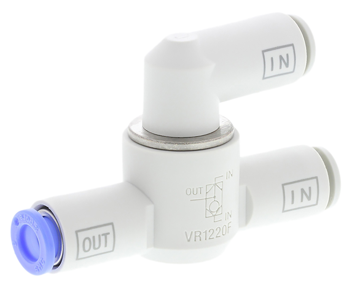 SMC VM Series, Pneumatic Shuttle Valve 440L/min OR Logic Function 1 Mpa Max Operating Pressure