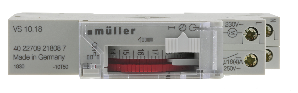 Muller Analogue VS DIN Rail Time Switch 230V ac