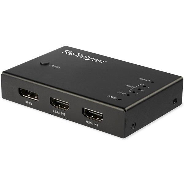 StarTech.com 4 Port 4 Input 1 Output HDMI, DisplayPort Matrix Switch 4096 x 2160 pixel