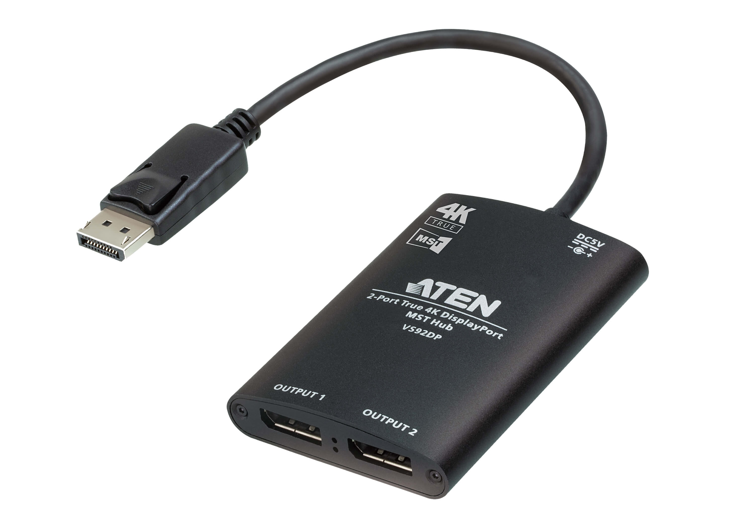 Aten 2 Port 1 Input 2 Output DisplayPort Splitter 3840 x 2160 pixel