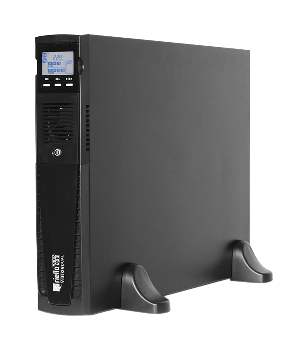Riello 220V ac, 240 V ac Input Rack, Stand Alone Uninterruptible power supply, 1500 VA, Vision Dual 1.35 kW