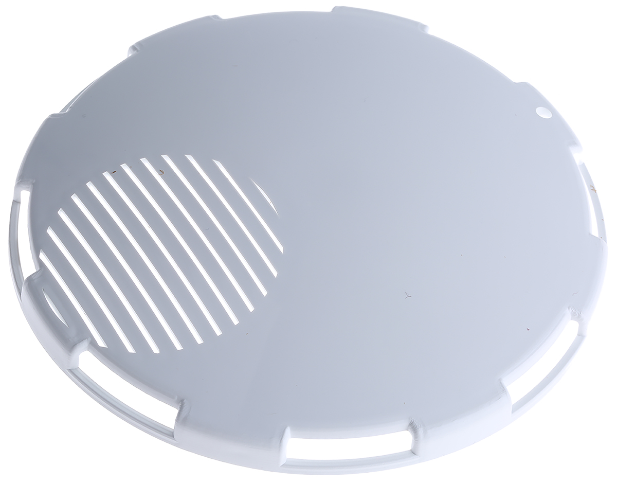 Cranford Controls White, Red Cover Plate for use with VSO Sounder Beacons