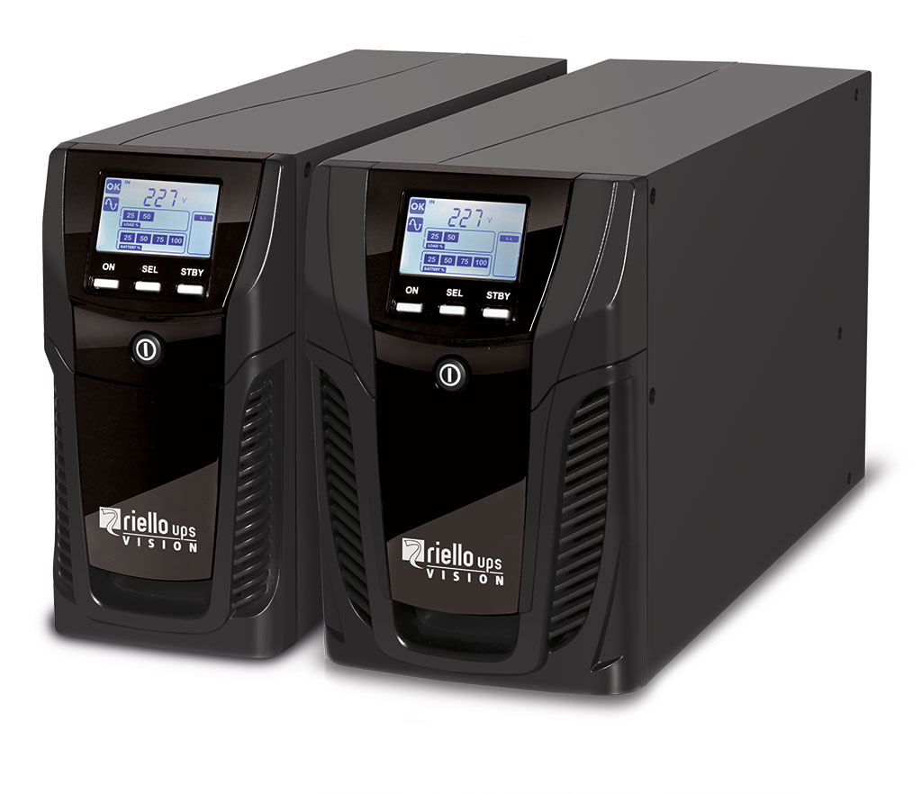 Riello 240V Input Tower Uninterruptible power supply, 800 VA, 800VA Vision 640 W Vision VST 800