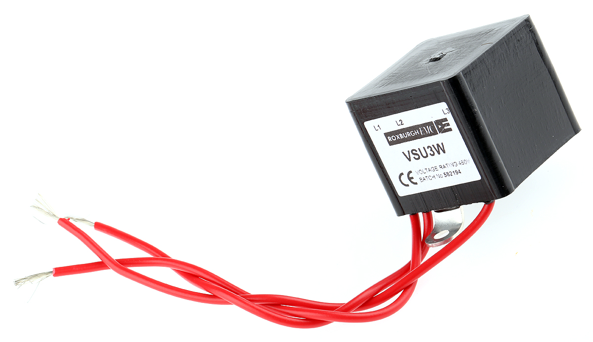 Roxburgh EMC, VSU Surge Suppressor Unit 480V Maximum Voltage Rating 0.04 kA Maximum Surge Current VDR (MOV)