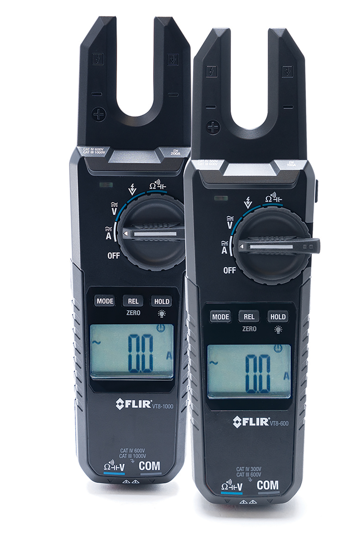 FLIR VT8 Clamp Meter, 200 A 200 A 1000 V dc 1000 V ac CAT III, CAT IV Non-Contact Voltage Detector UKAS