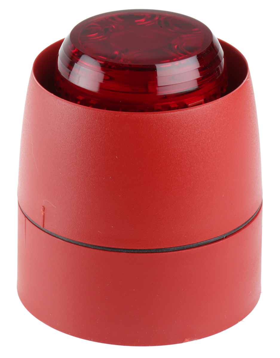 Cranford Controls COMBI 32 Series Red Sounder-Beacon Combination, IP43, IP65 35V dc Wall 93 dB @ 1m