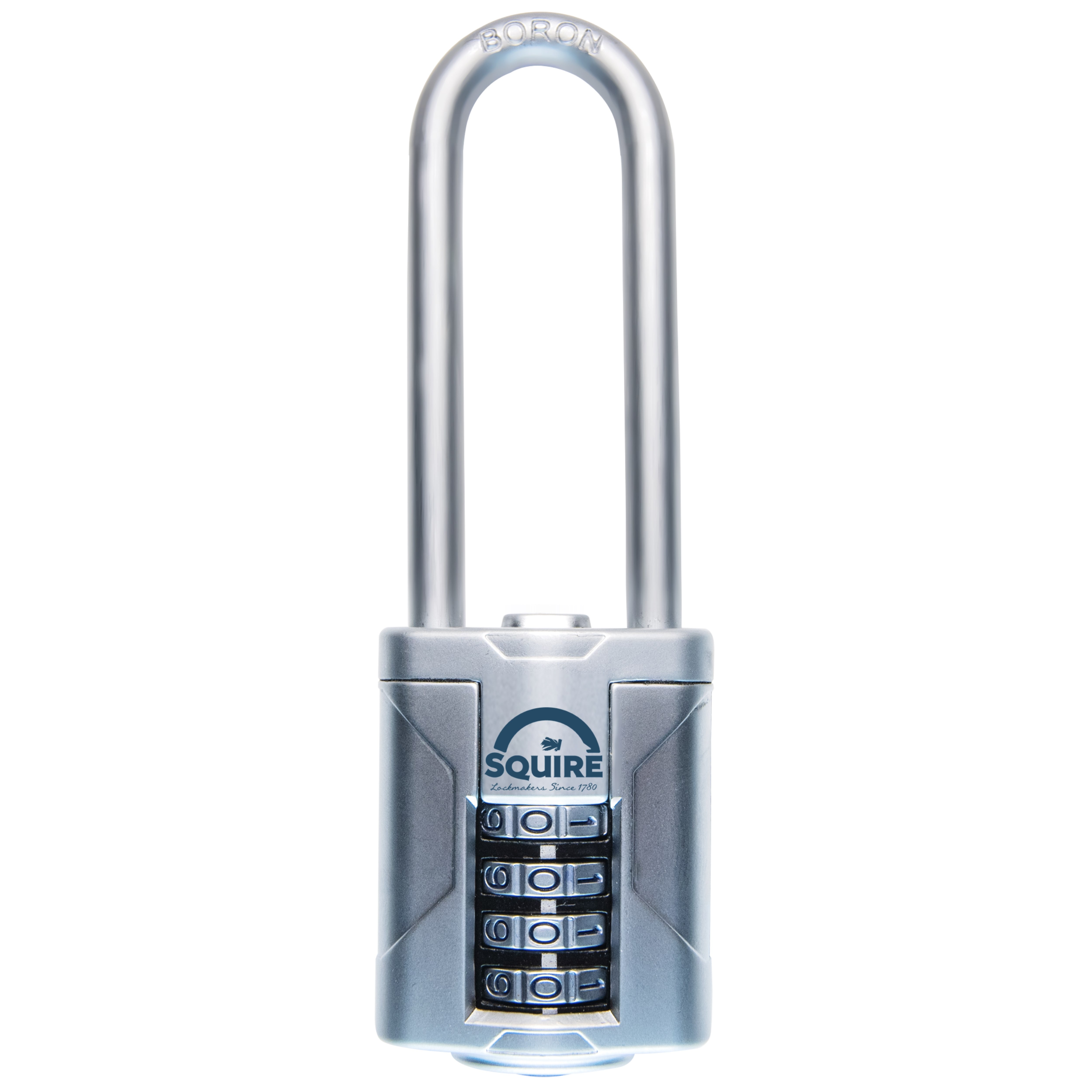Squire Padlock Boron Alloy, Steel Padlock Weatherproof, 6 mm Shackle, 40 mm Body