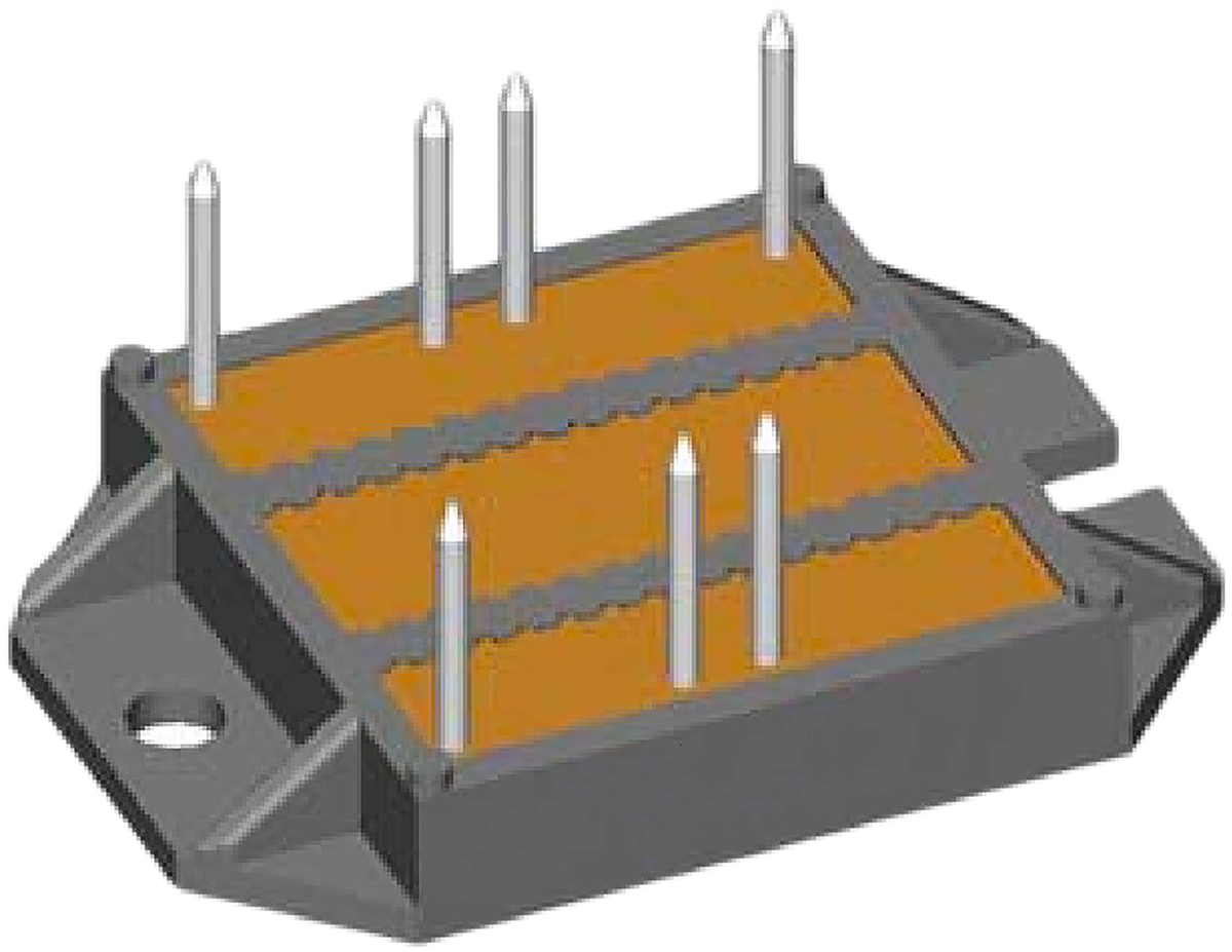 IXYS Bridge Rectifier, 1700 V 1.08 kA, 7-Pin Single