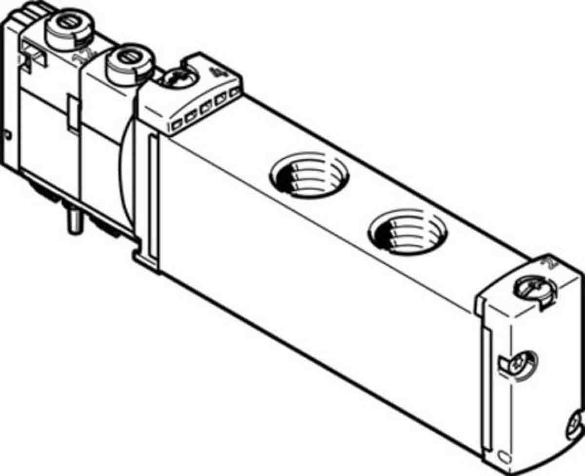 Festo Solenoid Valve - 5/2 Monostable Electric Metric VUVG  Series 22V