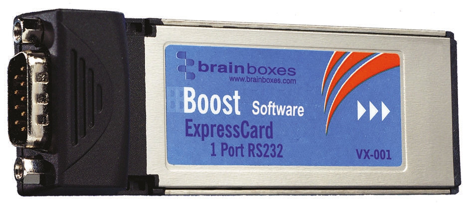 vx-001 Brainboxes 1 Port Express Card RS232 Serial Card