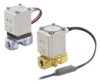 SMC Solenoid Valve VX222EZ2AB, 2 Port, NC, 24V dc 3/8 in