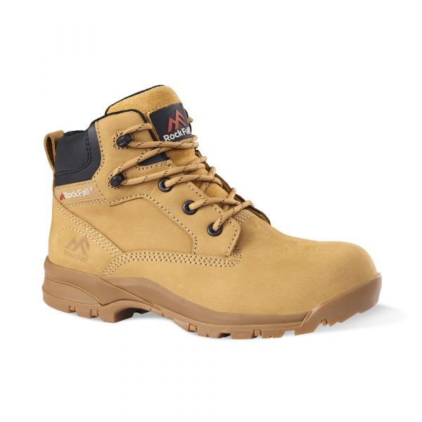 Rockfall Honey Fibreglass Toe Capped Women's Safety Boots 3, EU 36