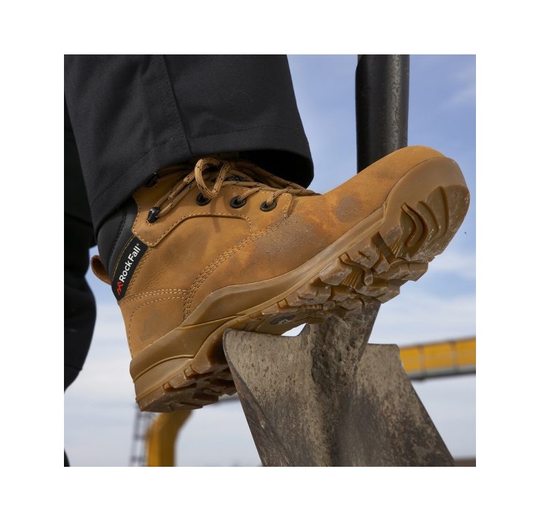 vx950c-06 Rockfall Honey Fibreglass Toe Capped Women's Safety Boots 6, EU 39