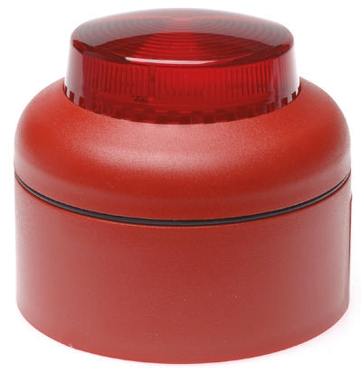 Cranford Controls VXB Series Red Flashing Beacon 35V dc, LED Bulb Surface, IP65