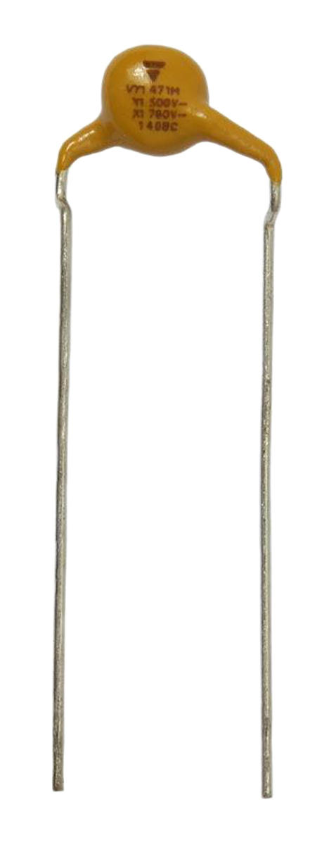 Vishay Single Layer Ceramic Capacitor 2.2 nF 500V ac, 760 V ac ±20 % Y5U Dielectric, VY1, Through Hole 125 °C Max Op.