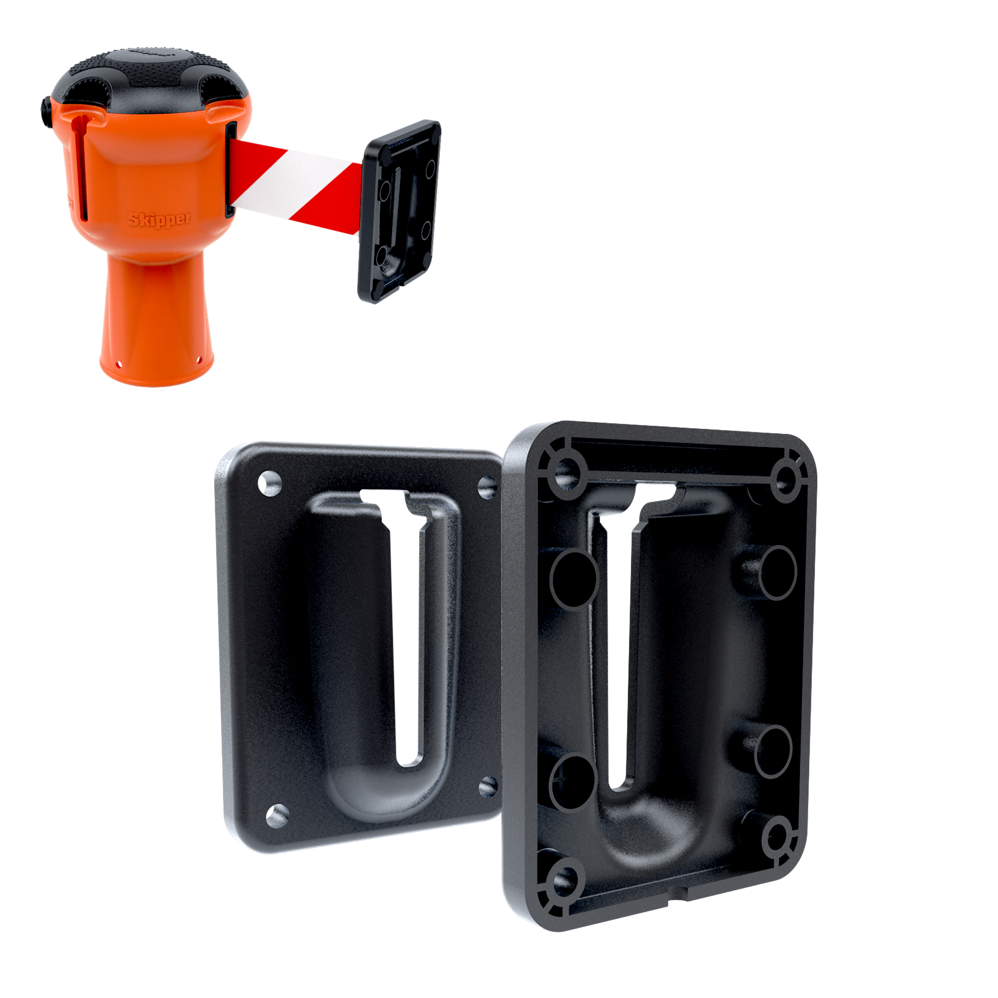 wreceiver01 Skipper Black Safety Barrier, 80 mm