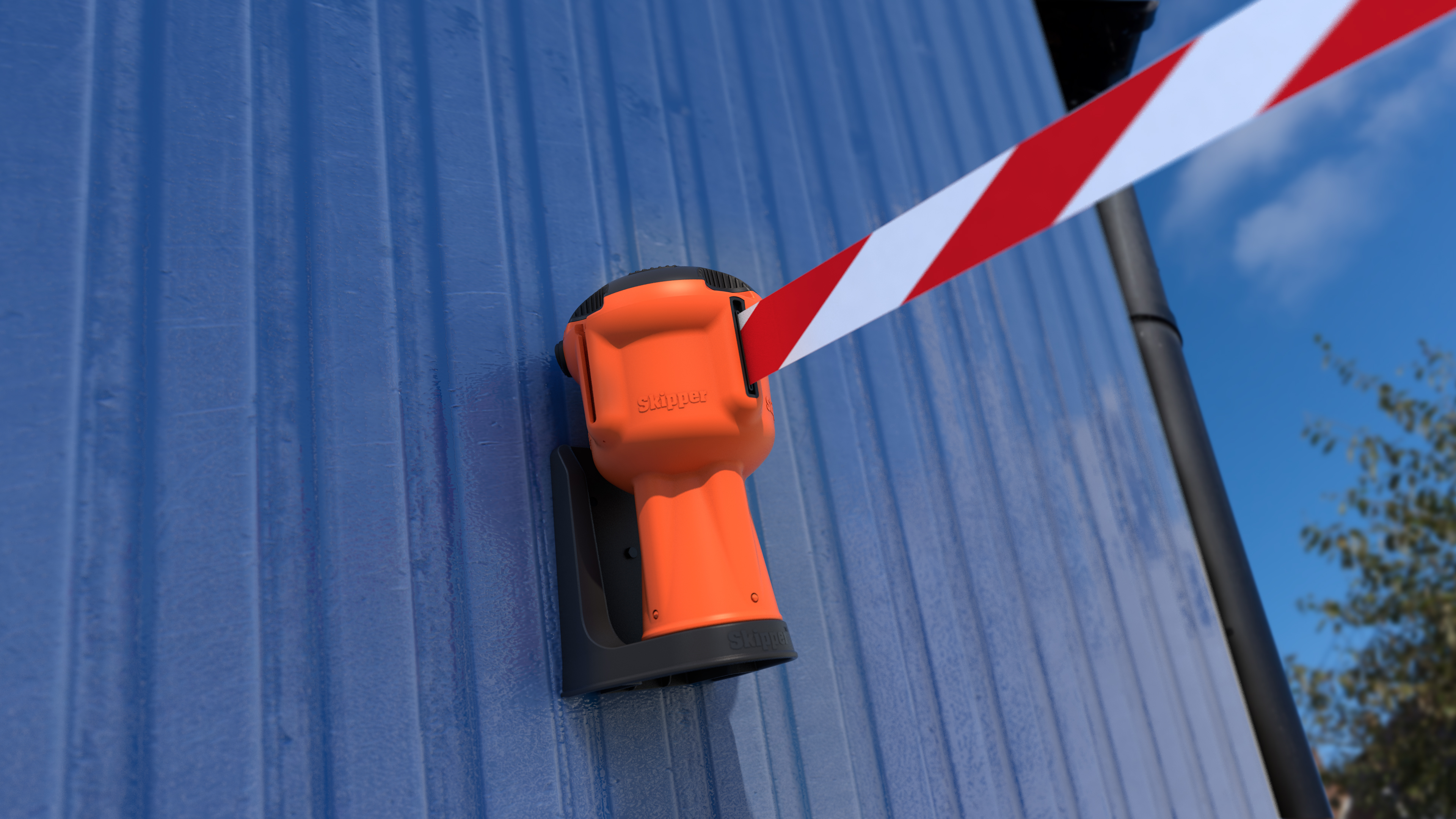 wsupport01 Skipper Black Safety Barrier, 124 mm
