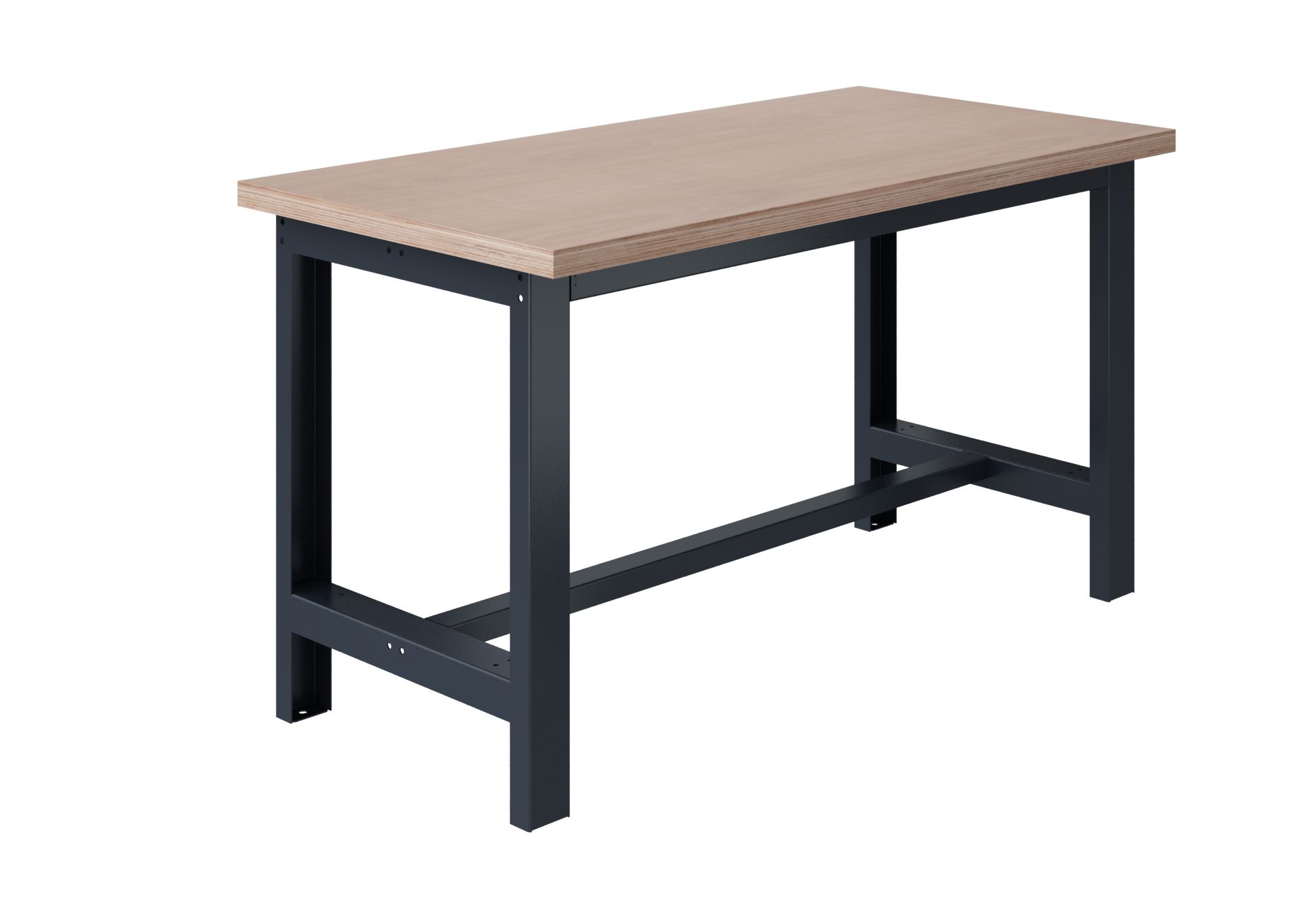 SOFAME W010010005GA Portable Plywood, Steel Workbench, 300kg Max Load Adjustable Height, 40 mm