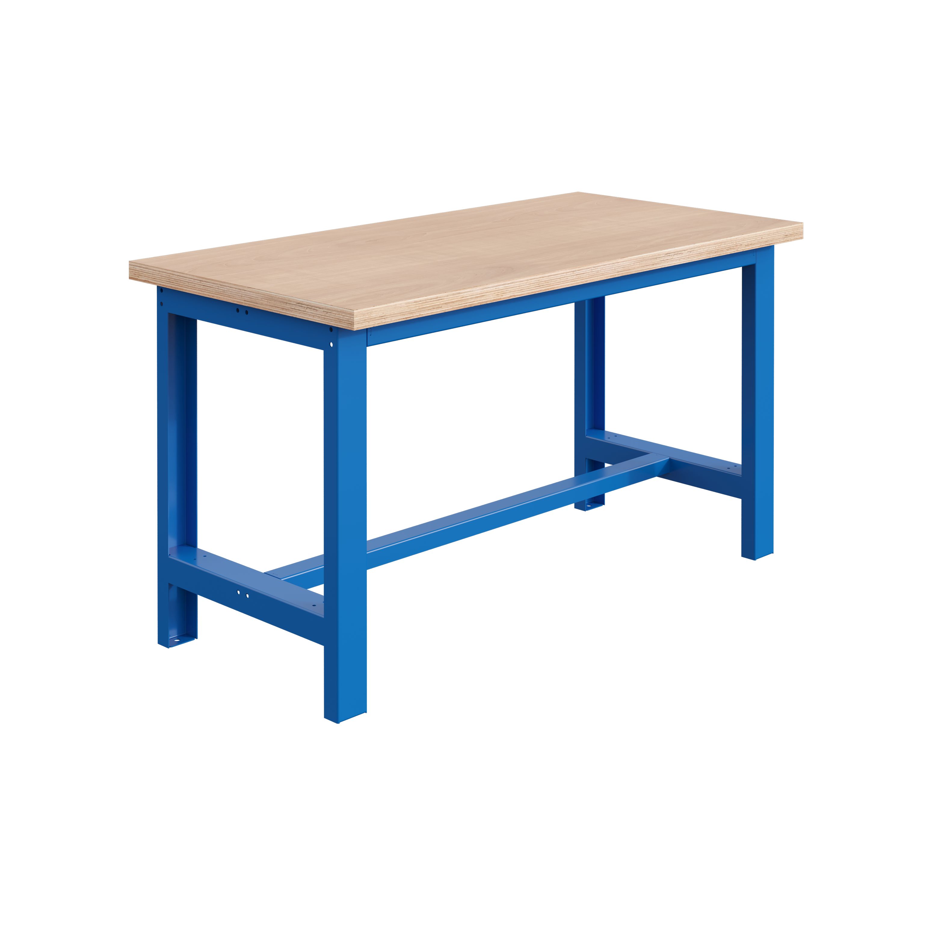 SOFAME W010010006BI Portable Plywood, Steel Workbench, 300kg Max Load Adjustable Height, 40 mm