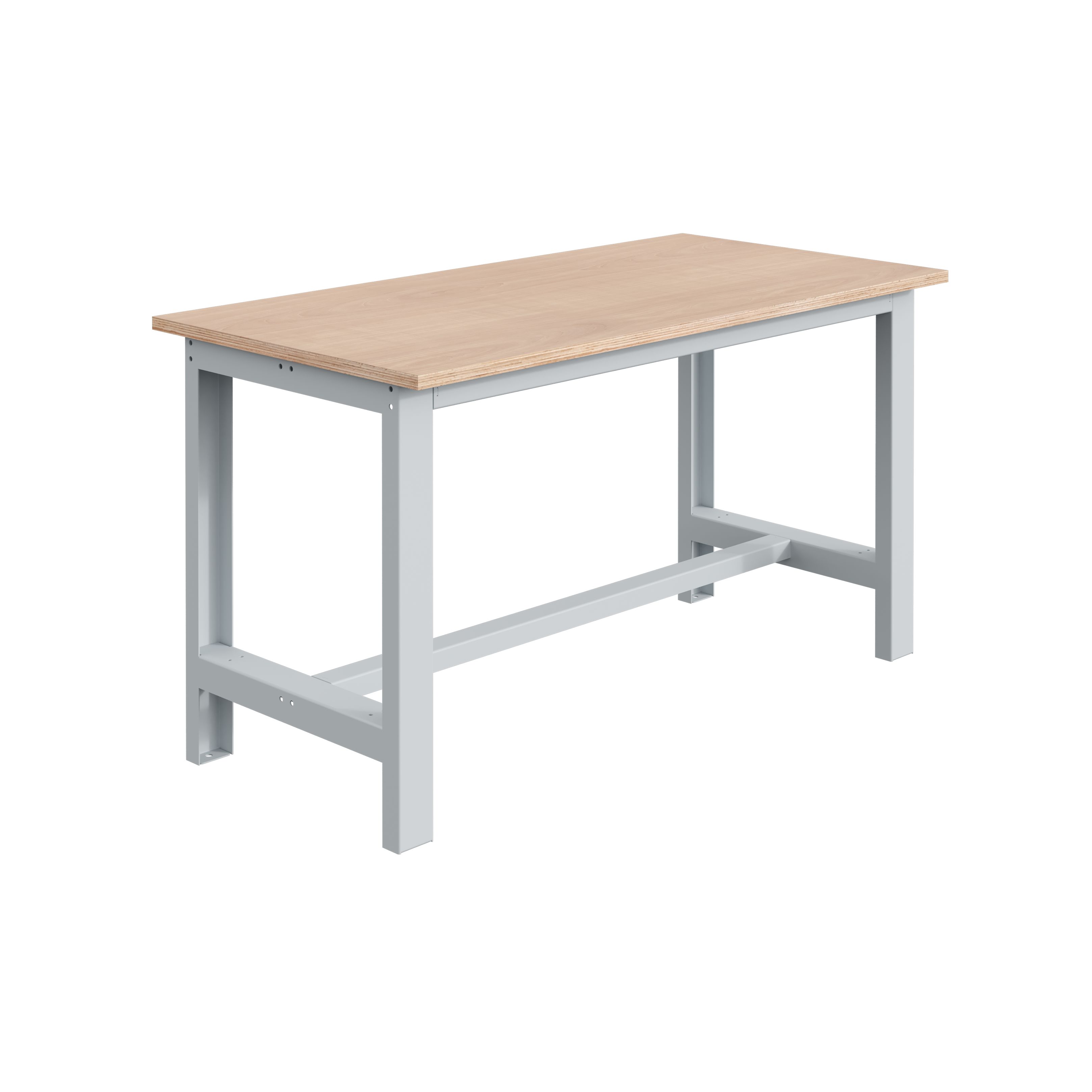 SOFAME W010010056GC Portable Plywood, Steel Workbench, 300kg Max Load Adjustable Height, 24 mm x 430mm