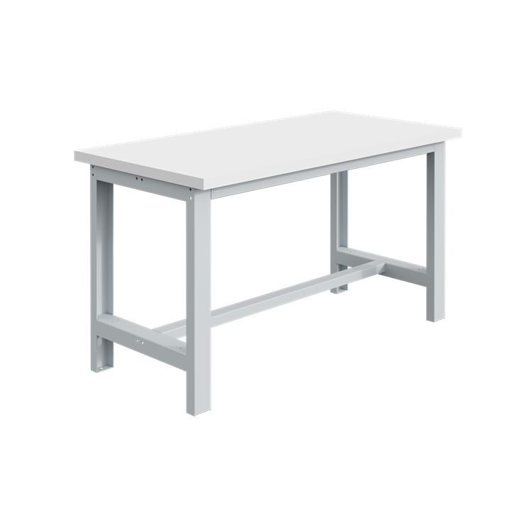 SOFAME W010010108GC Portable Plywood, Steel Workbench, 300kg Max Load Adjustable Height, 38 mm x 430mm x 3.2 m