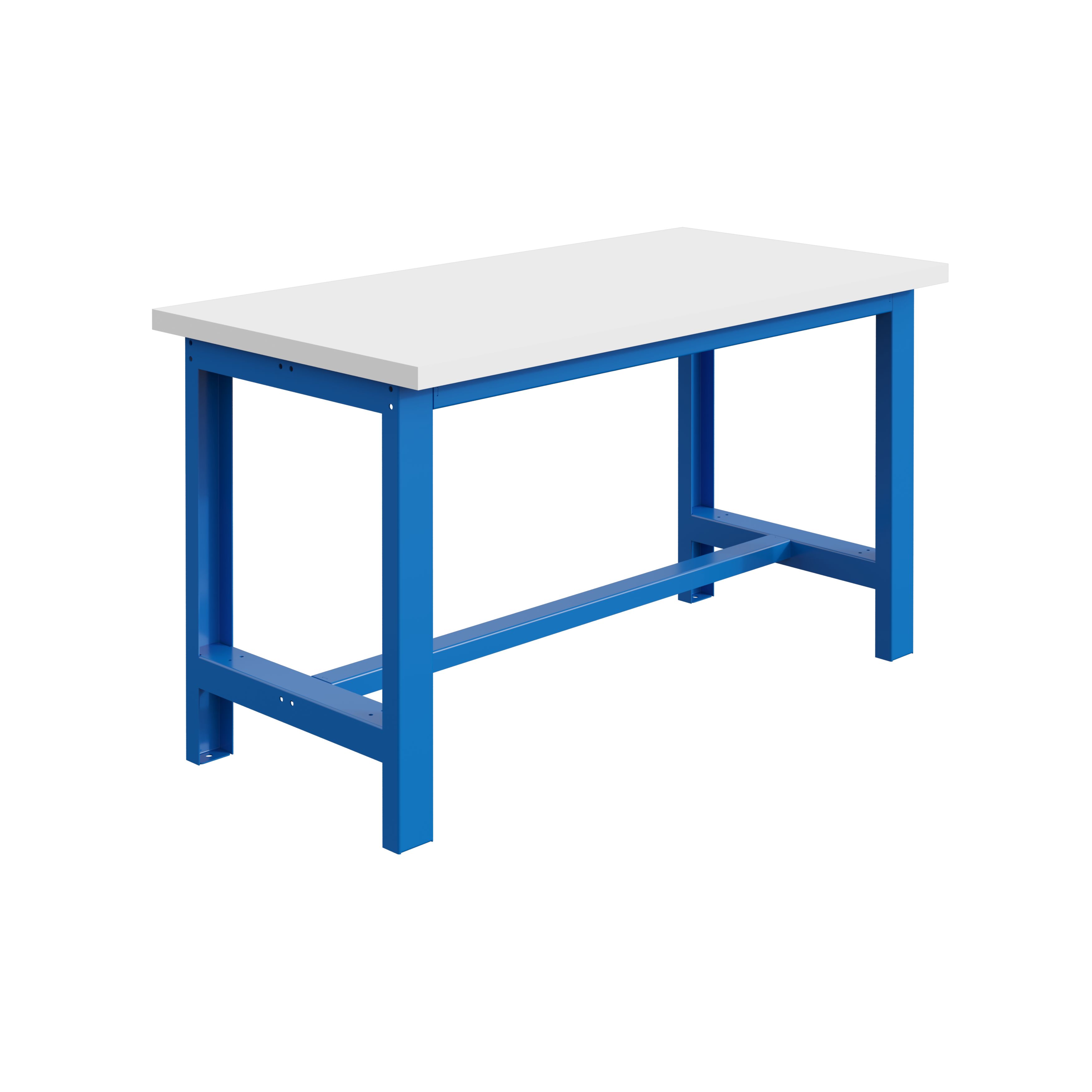 SOFAME W010010159BI Portable Steel, Plywood Workbench, 300kg Max Load Adjustable Height, 40 mm