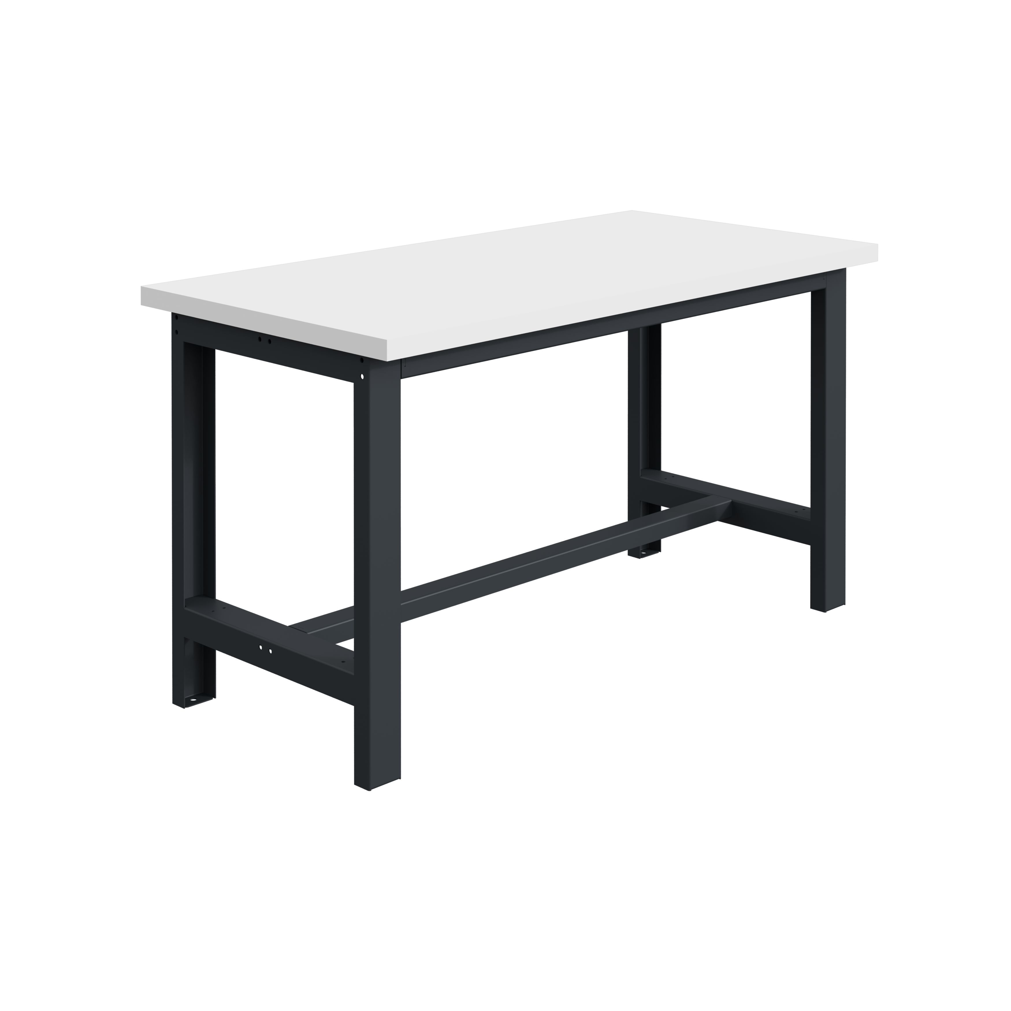 SOFAME W010010159GA Portable Plywood, Steel Workbench, 300kg Max Load Adjustable Height, 40 mm