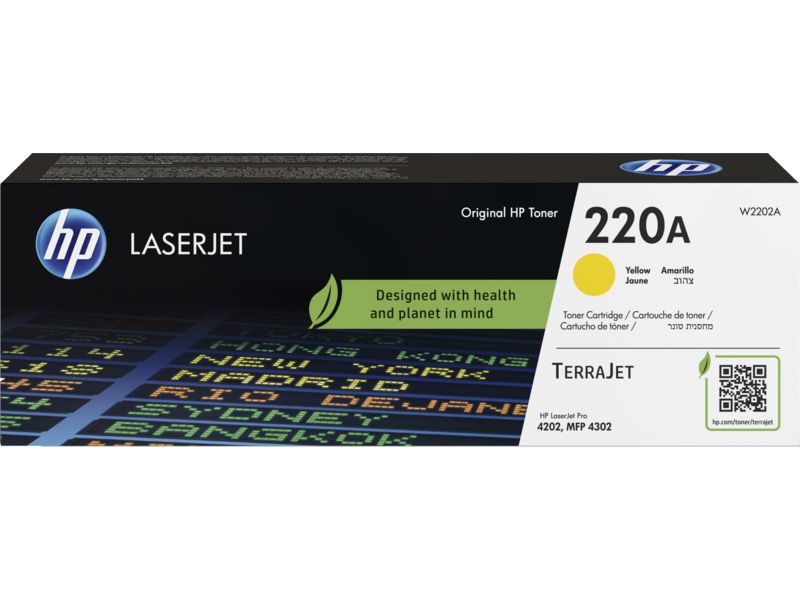 Hewlett Packard W2202A Yellow Toner Cartridge, M232-M237, HP LaserJet M207-M212, M209, M234 Compatible